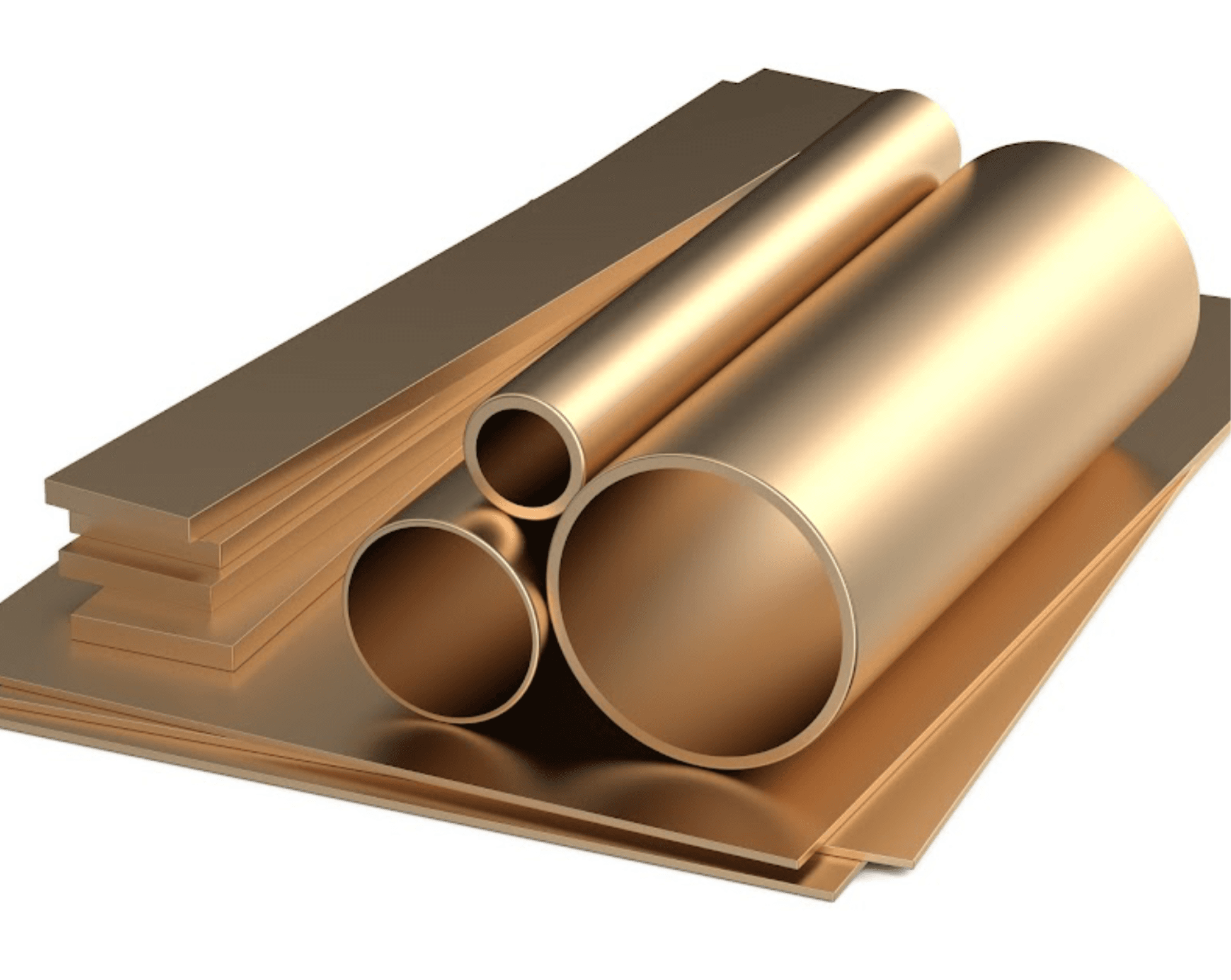 Copper, brass and bronze